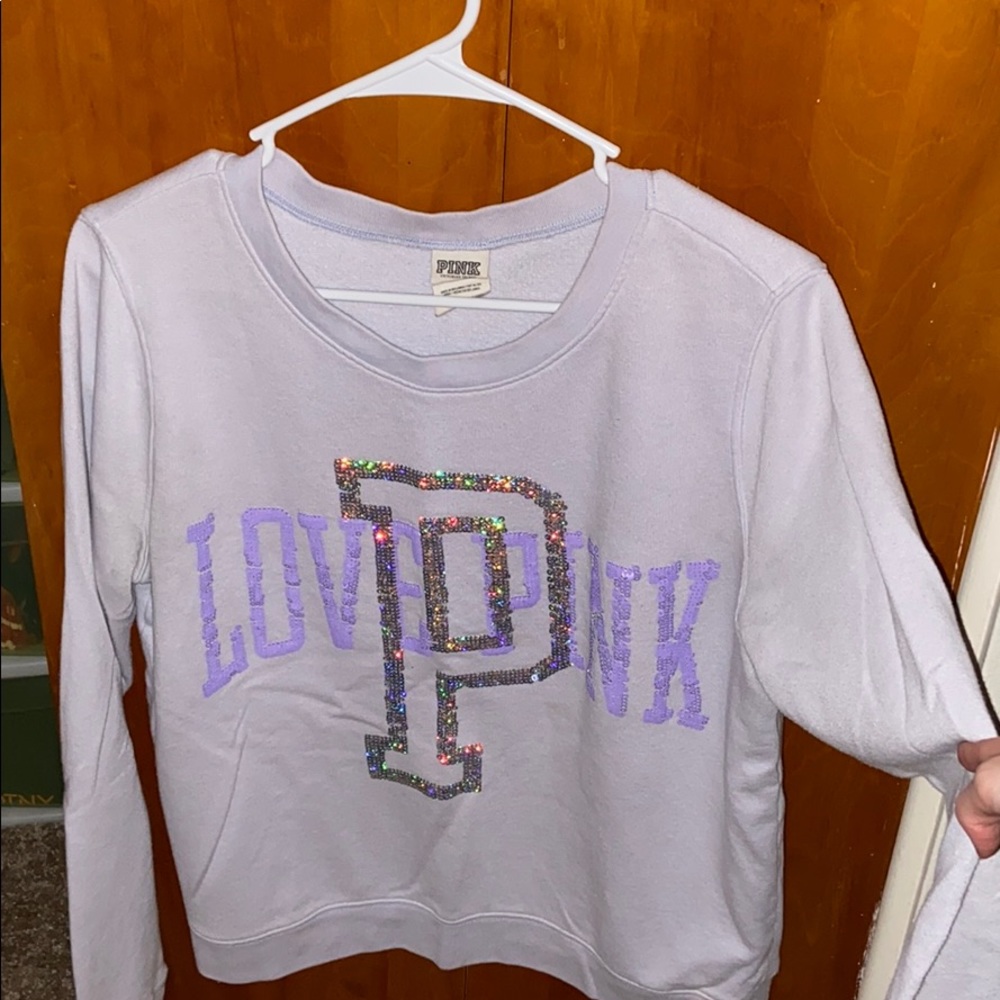 VS Pink Sequins Crewneck Sweatshirt